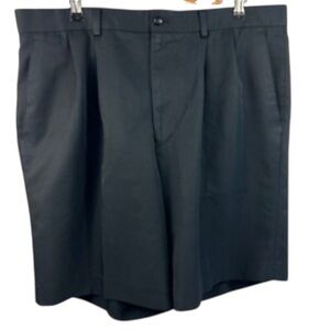 Alan Flusser Charcoal Pleated front Golf‎ Shorts sz36 Like new!